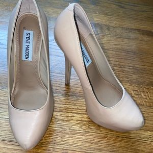 Steve Madden Delerius Blush Lea Heels Size 6.5